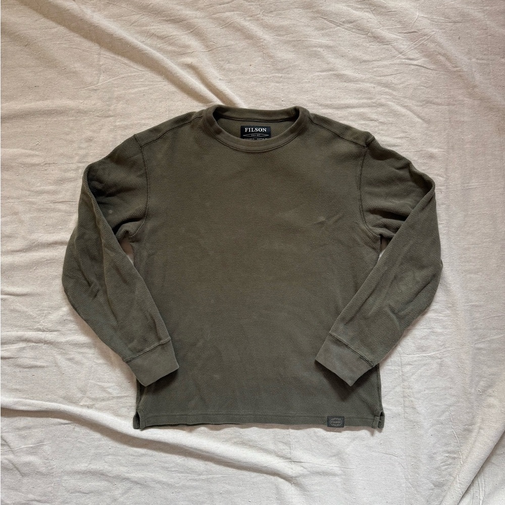 FILSON WAFFLE KNIT THERMAL CREWNECK